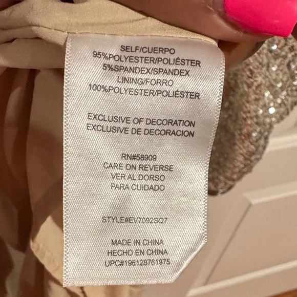 Everly Silver Sequin Dress - Picture 7 of 10